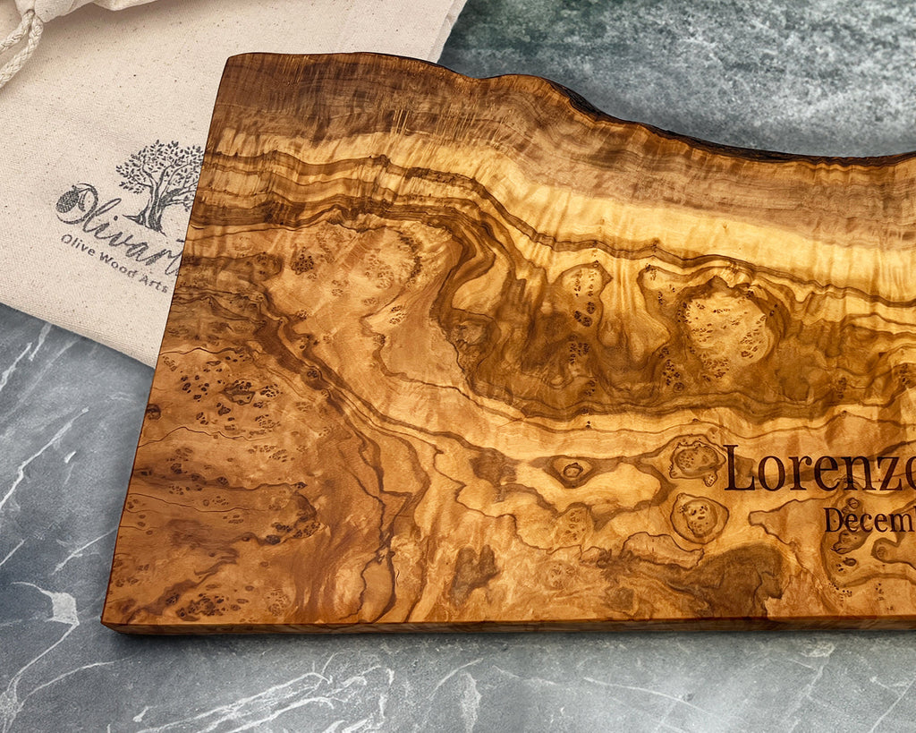 Olive Wood Cutting Board Gift
