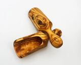 Olive Wood Salt Measuring Spoon | Premium Olive Wood Spoon | Wooden Spice Coffee Salt Scoop | Vintage wooden salt scoop