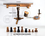 OLive wood chess table