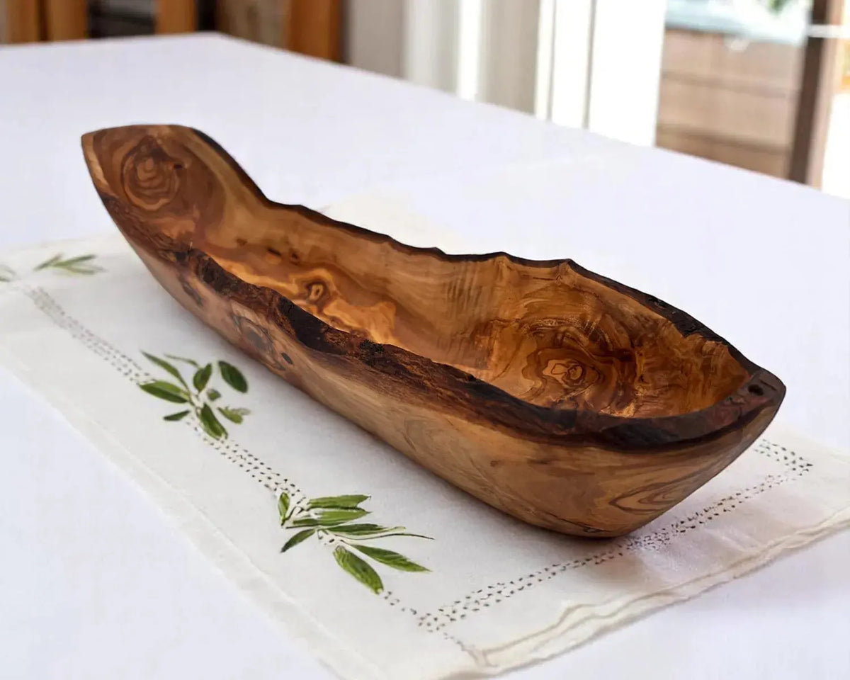 Handmade wooden basket bowl | Olivarts