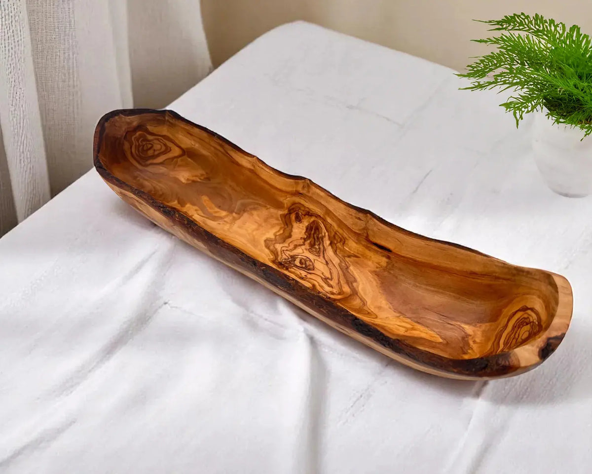 Handmade wooden basket bowl | Olivarts