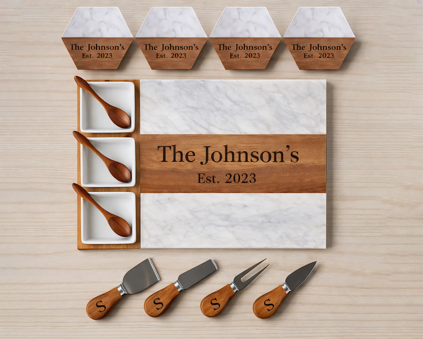 Engraved charcuterie board