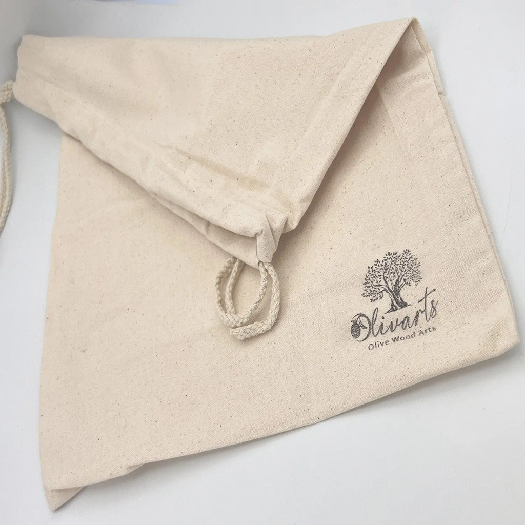 Personalized Olive Wood cutting board gift bag