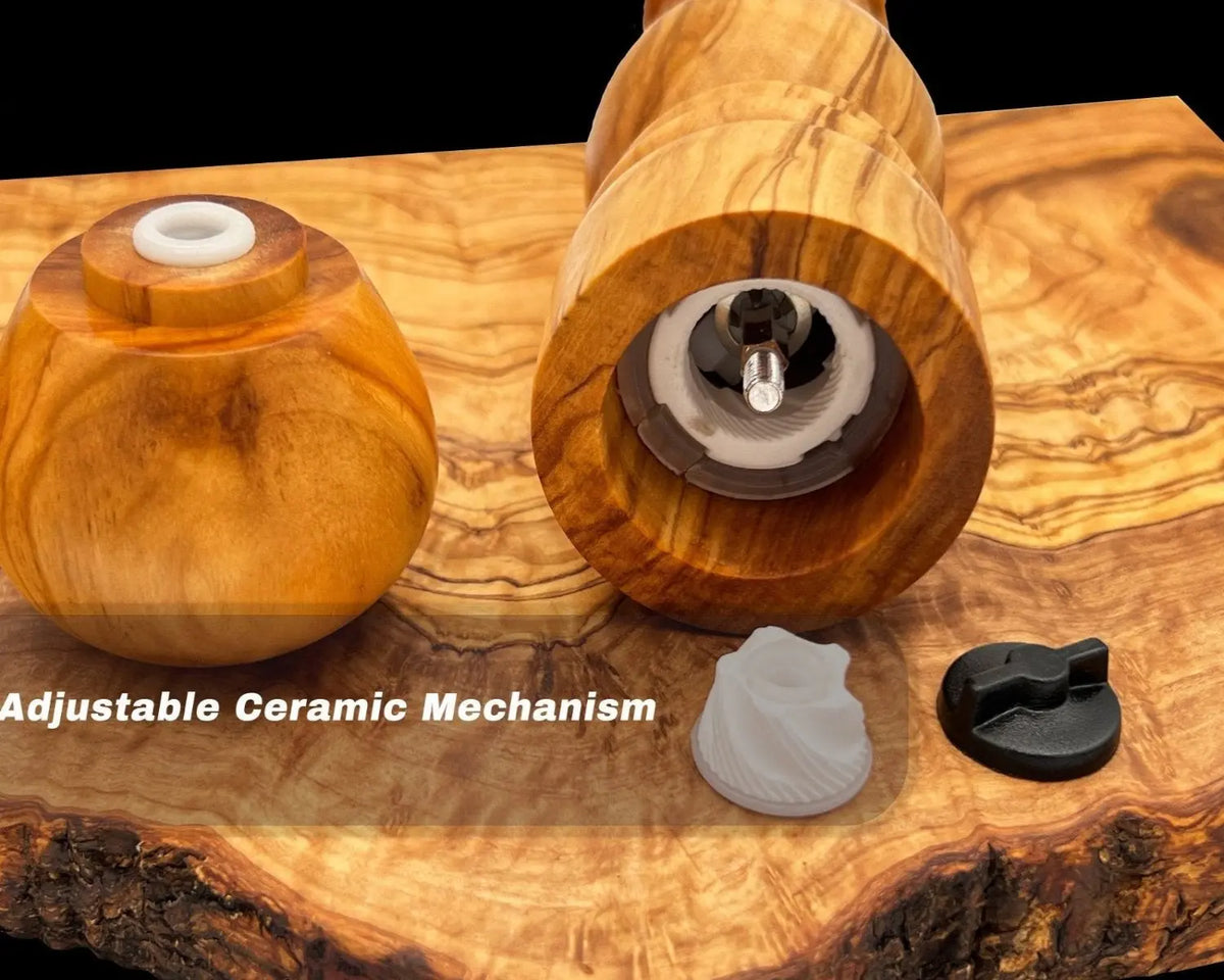 Salt And Pepper Mil Grinder Set | Olive Wood Salt & Pepper Mill | Olivarts