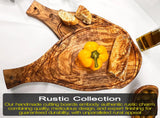 Handmade Olive Wood Cutting Board With Handle | Olive Wood charcuterie Board | Olivarts