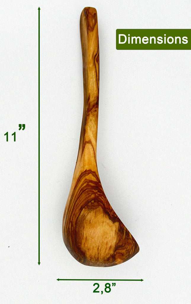 Best Wooden Kitchen Utensils | Rustic Olive Wood Ladle | Olivarts