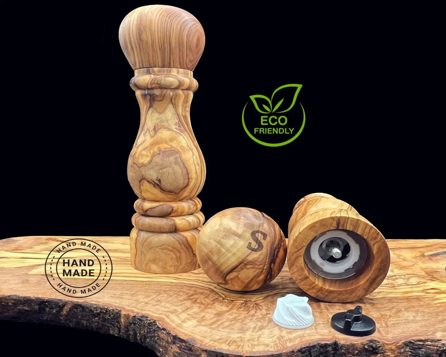Salt And Pepper Grinder Set | Olive Wood Salt & Pepper Mill | Olivarts