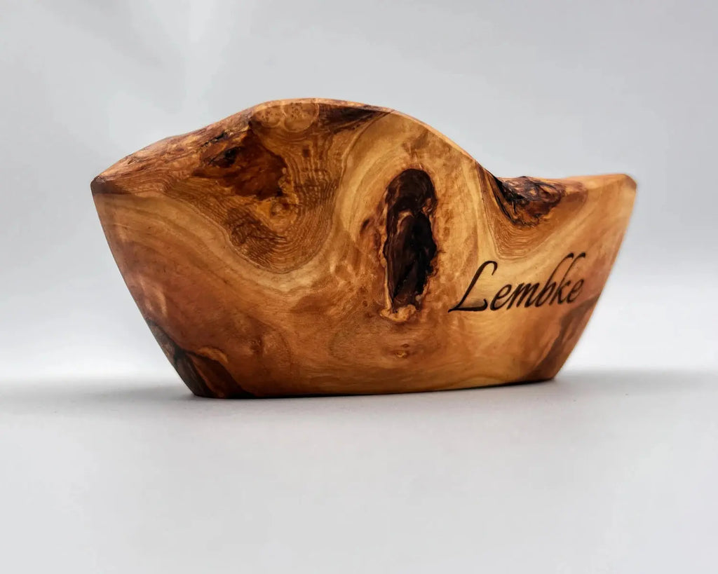 Rusic Olive wood Bowl | Vintage Wooden bowl Live edge Olivarts