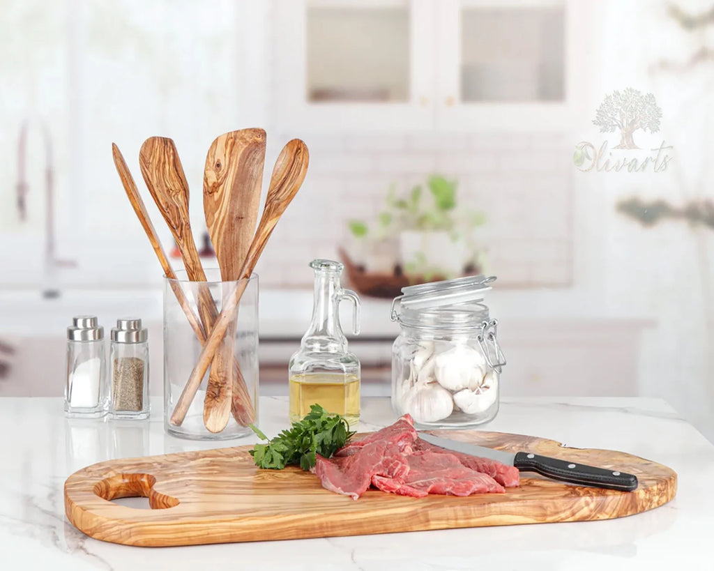 Olive wood cutting board