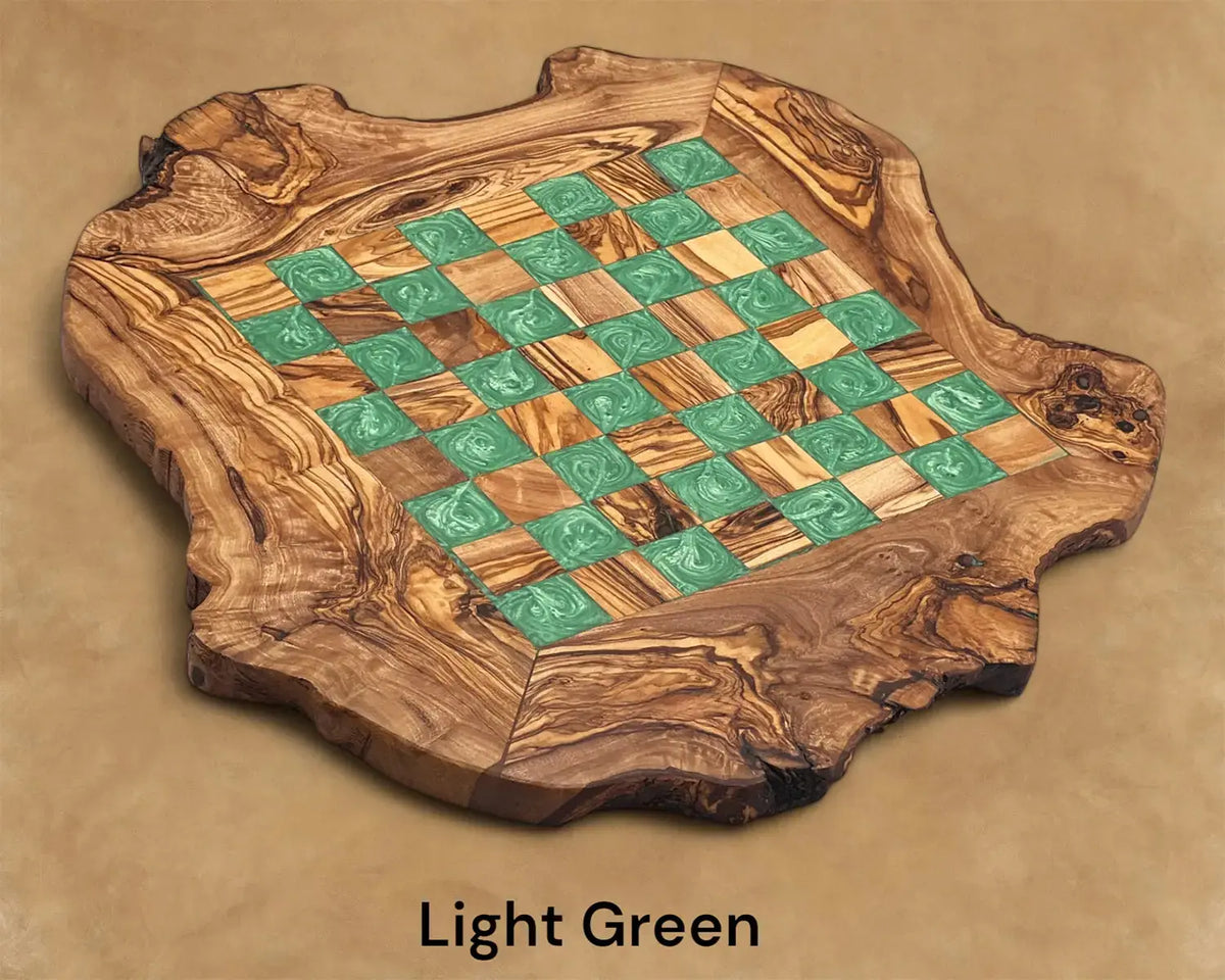 Olive Wood chess set Epoxy Resine | Olivarts