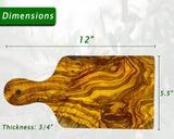 Small Cutting Boards | Olive Wood Parsley Mini Cutting Board | Olivarts
