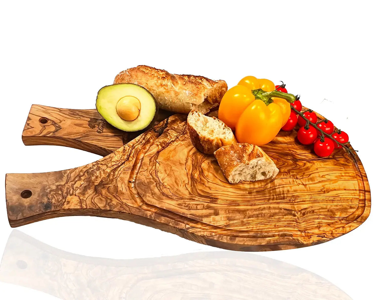 Handmade Olive Wood Cutting Board With Handle | Olive Wood charcuterie Board | Olivarts