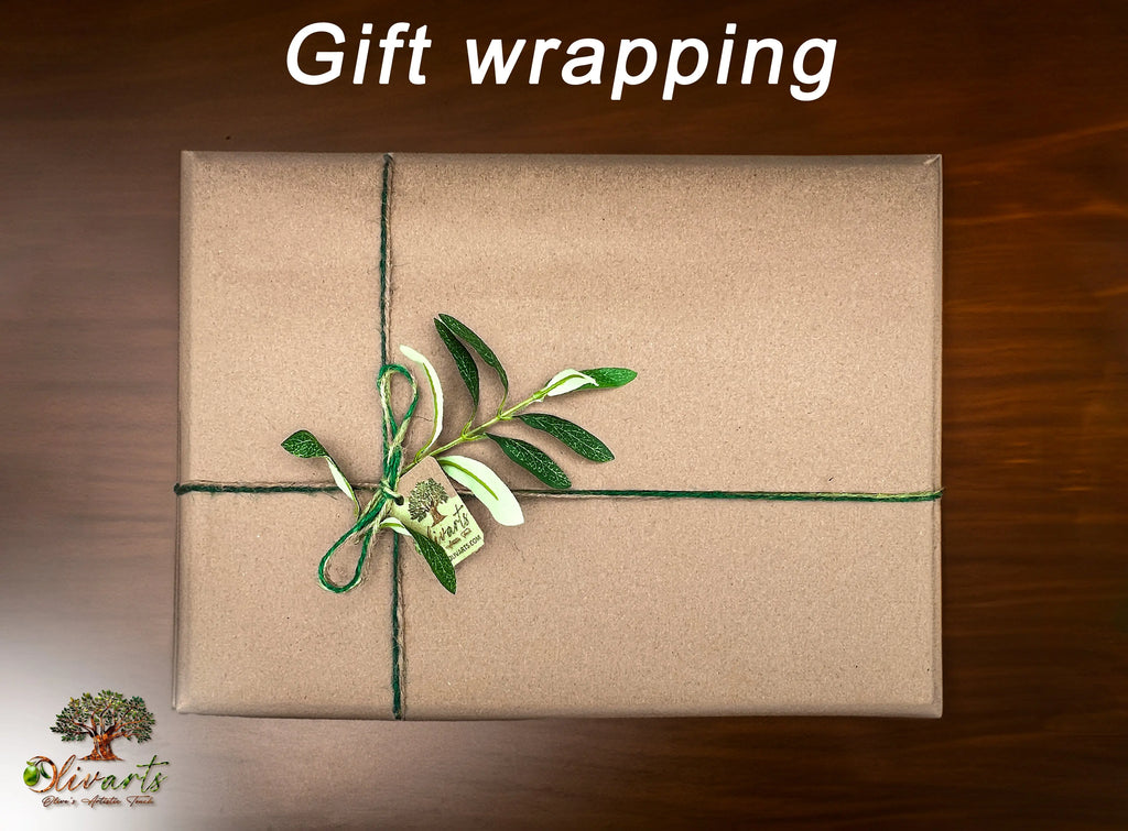Personalized Olive Wood cutting board gift bag